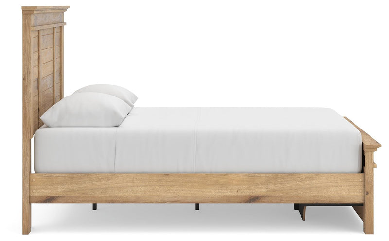 Makidern Tan Queen Panel Storage Bed - PCB1170B4