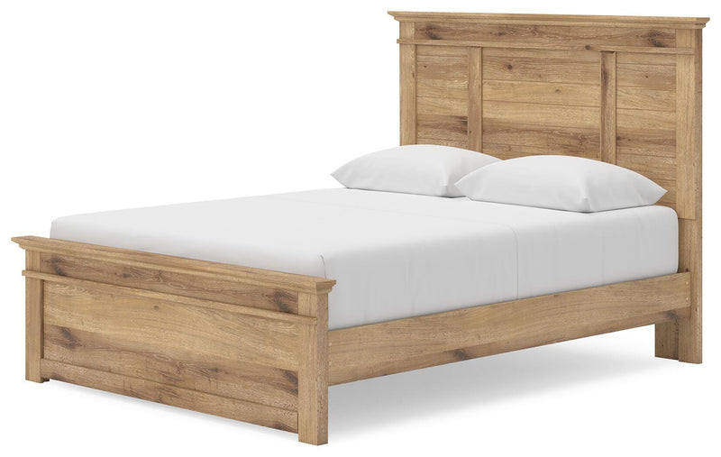 Makidern Tan Queen Panel Storage Bed - PCB1170B6