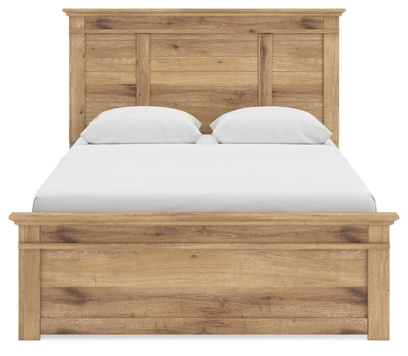 Makidern Tan Queen Panel Storage Bed - PCB1170B6