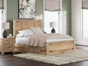 Makidern Tan Queen Panel Storage Bed - PCB1170B8