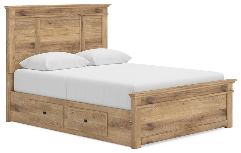 Makidern Tan Queen Panel Storage Bed - PCB1170B8