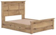 Makidern Tan Queen Panel Storage Bed - PCB1170B8