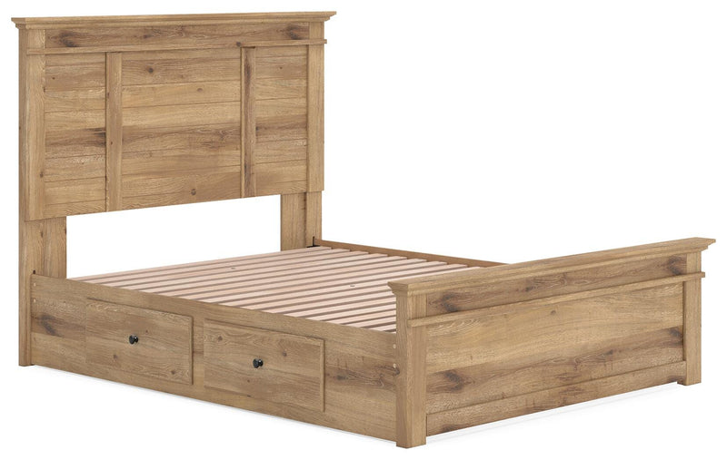 Makidern Tan Queen Panel Storage Bed - PCB1170B8
