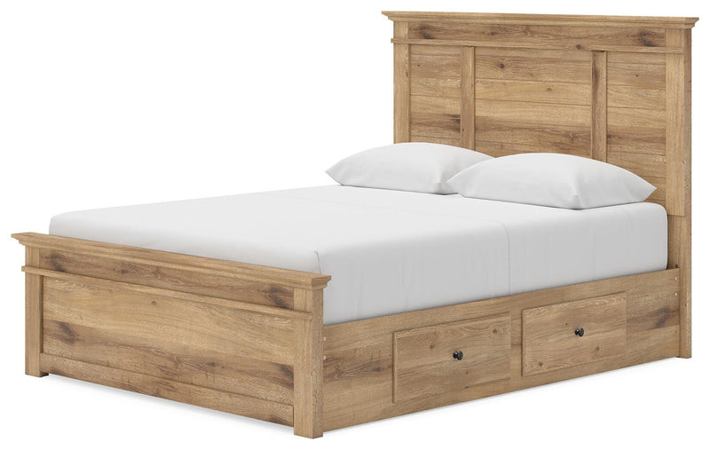 Makidern Tan Queen Panel Storage Bed - PCB1170B8