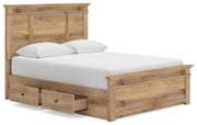 Makidern Tan Queen Panel Storage Bed - PCB1170B8