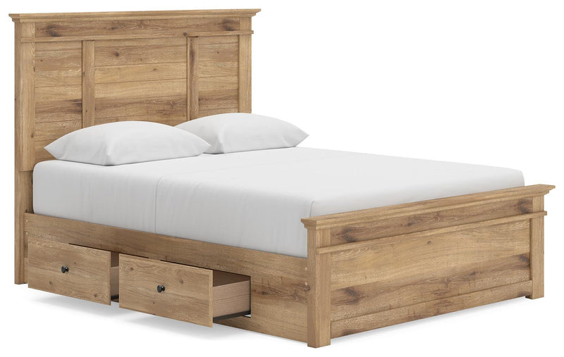 Makidern Tan Queen Panel Storage Bed - PCB1170B8