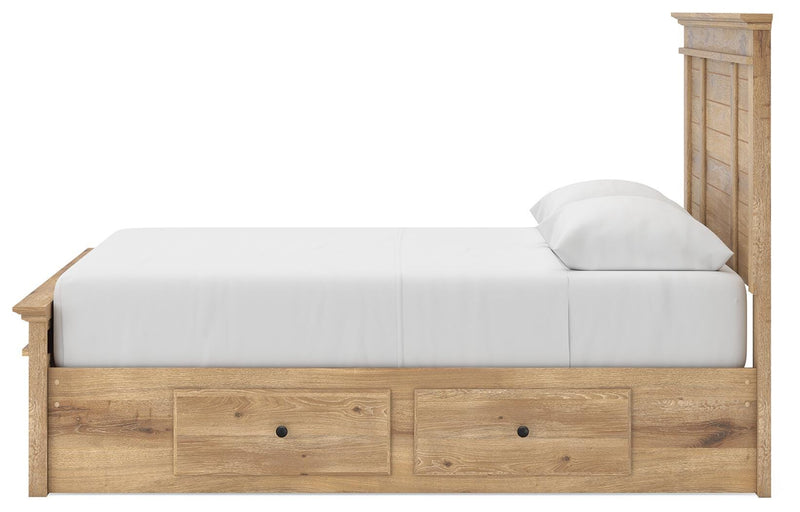 Makidern Tan Queen Panel Storage Bed - PCB1170B8