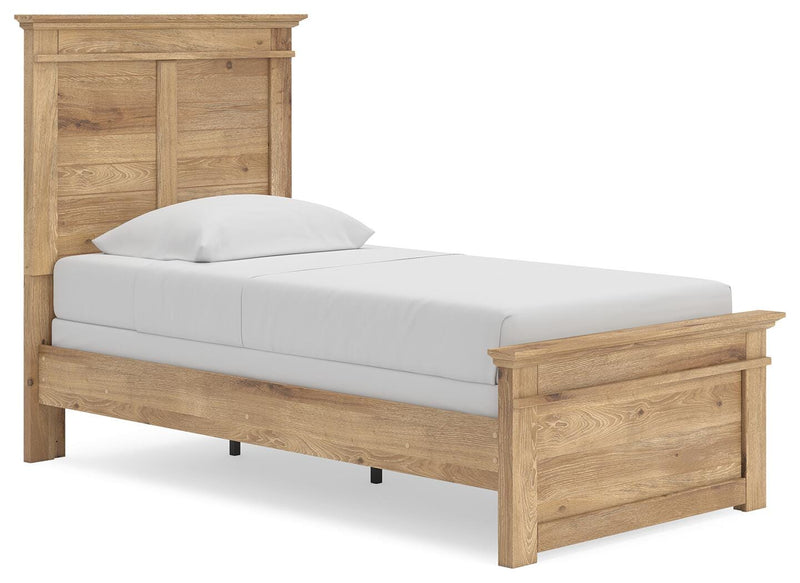 Makidern Tan Twin Panel Bed - PCB1170B18