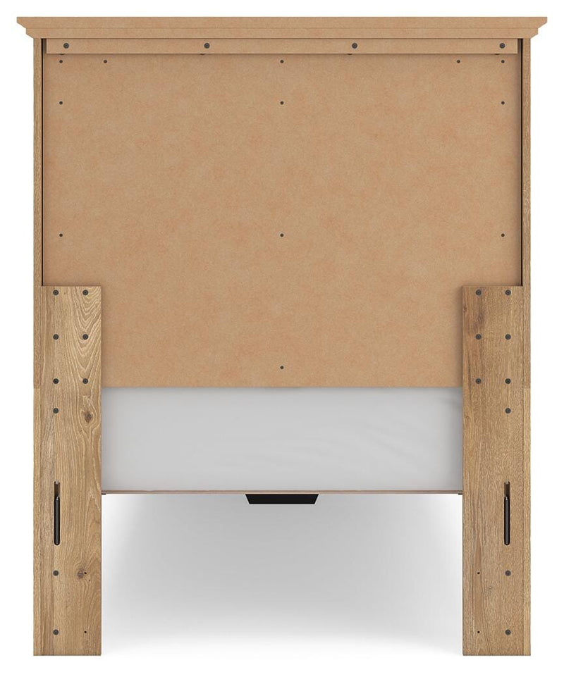 Makidern Tan Twin Panel Storage Bed - PCB1170B22