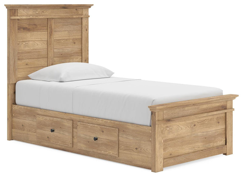 Makidern Tan Twin Panel Storage Bed - PCB1170B26