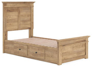 Makidern Tan Twin Panel Storage Bed - PCB1170B26
