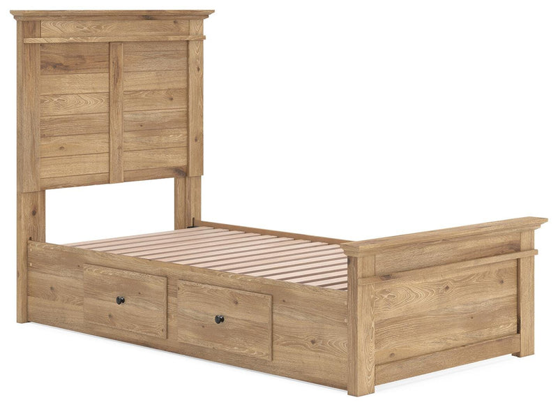 Makidern Tan Twin Panel Storage Bed - PCB1170B26