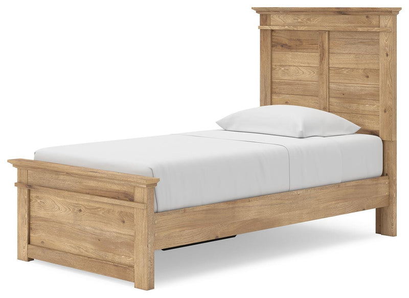 Makidern Tan Twin Panel Storage Bed - PCB1170B26