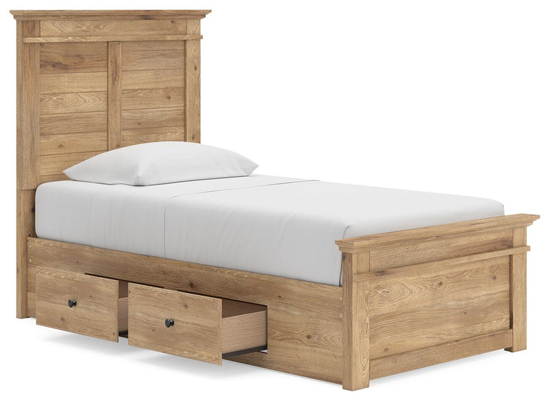 Makidern Tan Twin Panel Storage Bed - PCB1170B26