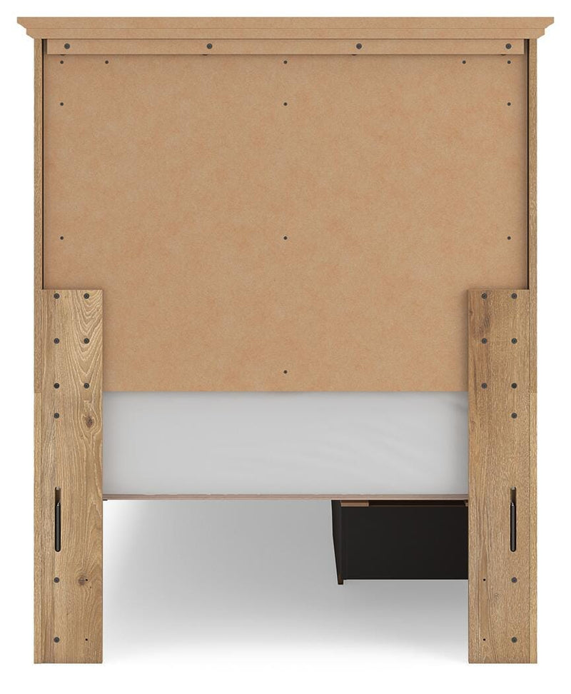 Makidern Tan Twin Panel Storage Bed - PCB1170B26