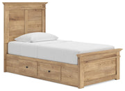 Makidern Tan Twin Panel Storage Bed - PCB1170B30