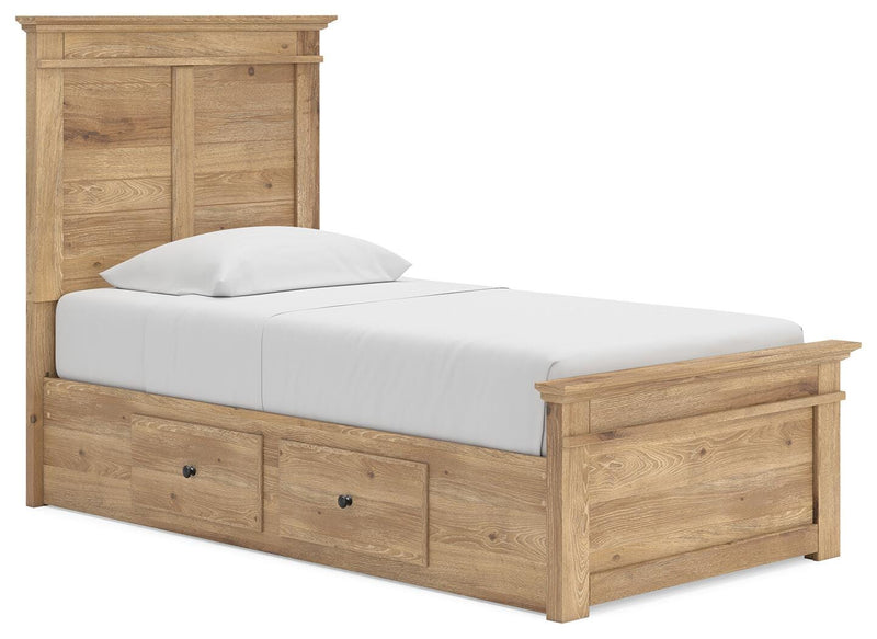 Makidern Tan Twin Panel Storage Bed - PCB1170B30