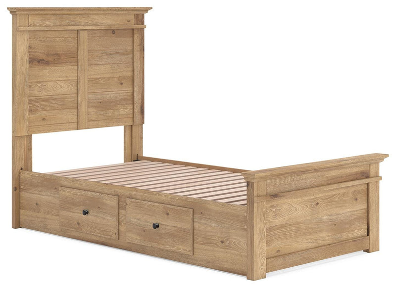 Makidern Tan Twin Panel Storage Bed - PCB1170B30