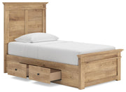 Makidern Tan Twin Panel Storage Bed - PCB1170B30