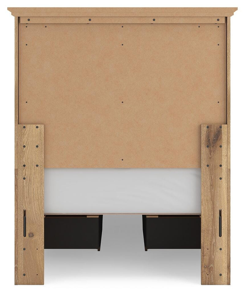 Makidern Tan Twin Panel Storage Bed - PCB1170B30