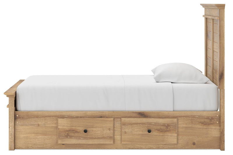Makidern Tan Twin Panel Storage Bed - PCB1170B30