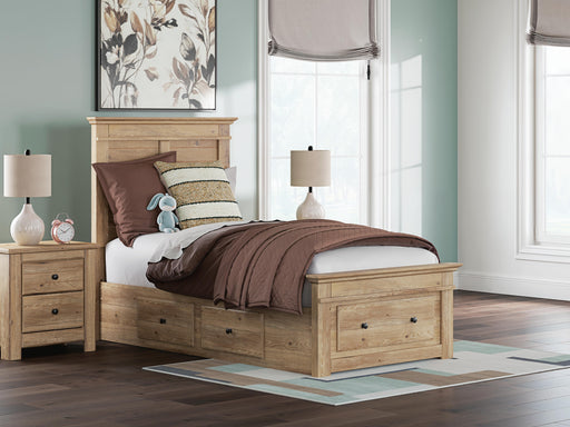 Makidern Tan Twin Panel Storage Bed - PCB1170B38