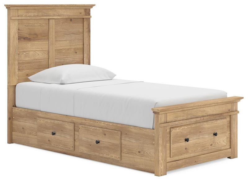 Makidern Tan Twin Panel Storage Bed - PCB1170B38