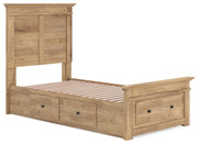 Makidern Tan Twin Panel Storage Bed - PCB1170B38