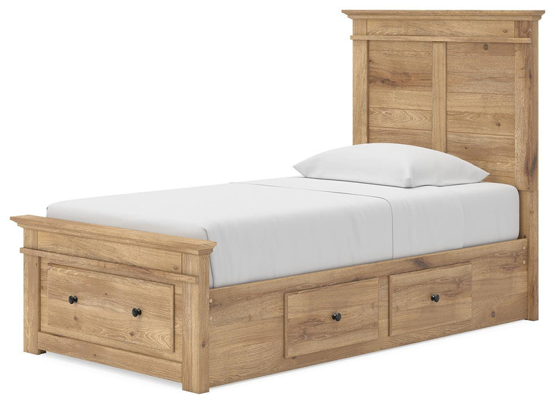 Makidern Tan Twin Panel Storage Bed - PCB1170B38