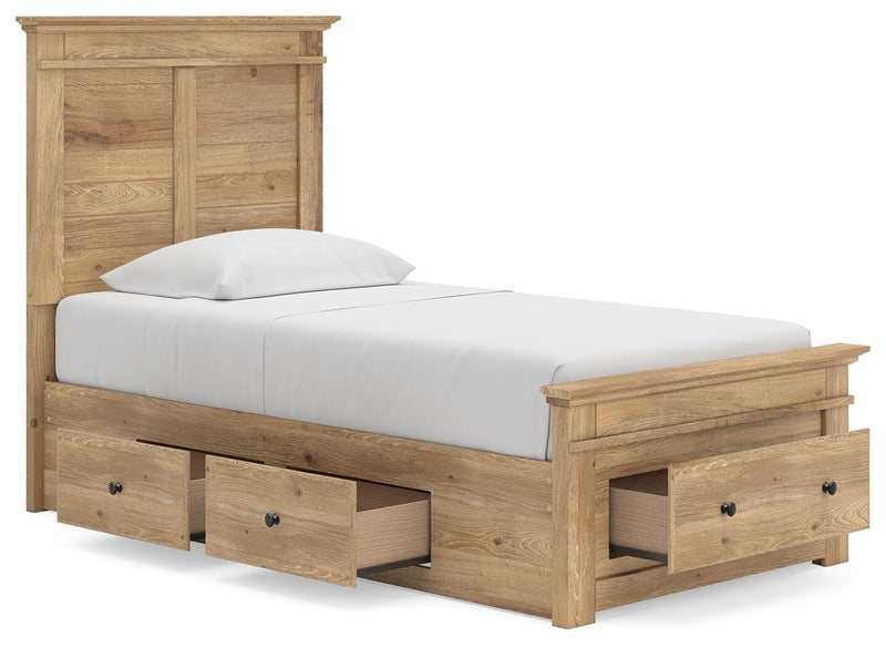 Makidern Tan Twin Panel Storage Bed - PCB1170B38