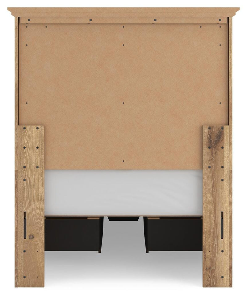 Makidern Tan Twin Panel Storage Bed - PCB1170B38