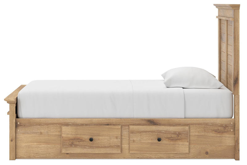 Makidern Tan Twin Panel Storage Bed - PCB1170B38