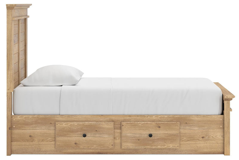 Makidern Tan Twin Panel Storage Bed - PCB1170B38