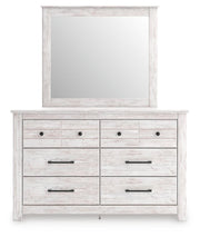 Makidern Twin Panel Bed, Dresser and Mirror - PCB1171B20