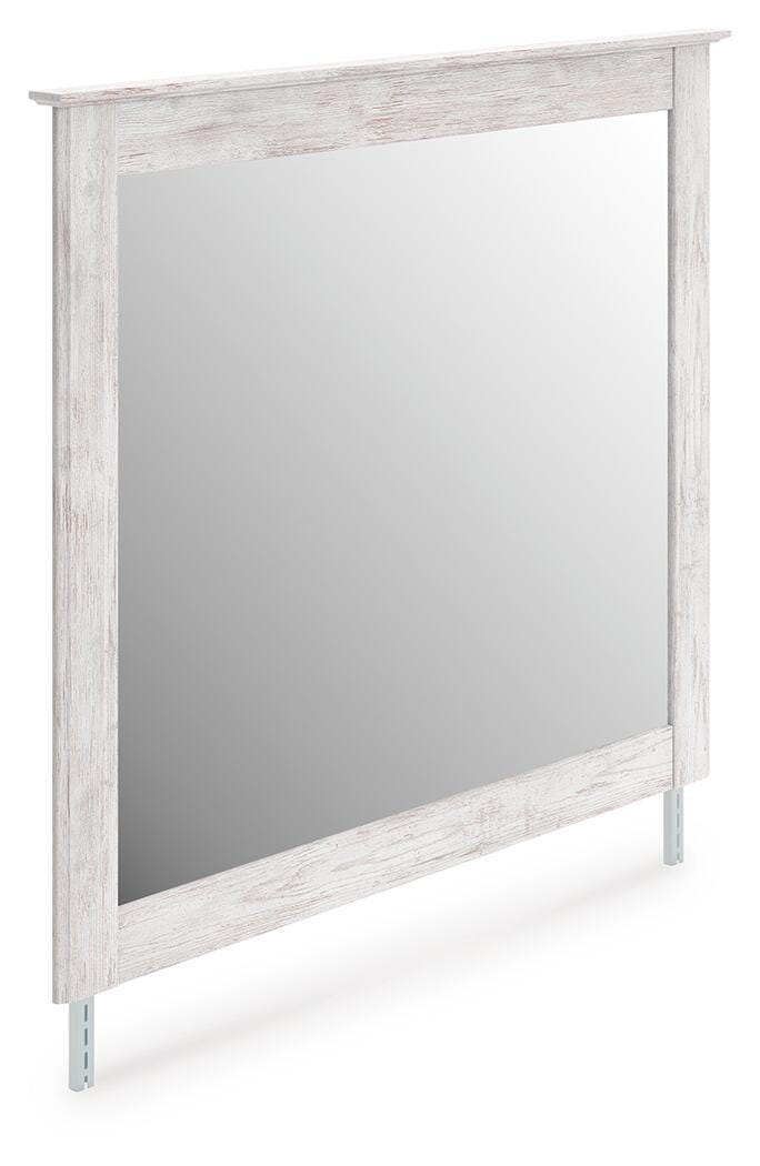 Makidern Whitewash Bedroom Mirror - PCB1171-36