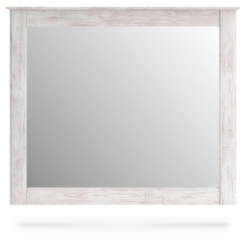 Makidern Whitewash Bedroom Mirror - PCB1171-36