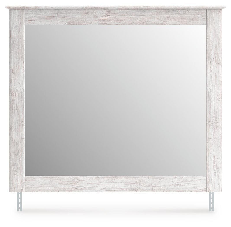 Makidern Whitewash Bedroom Mirror - PCB1171-36