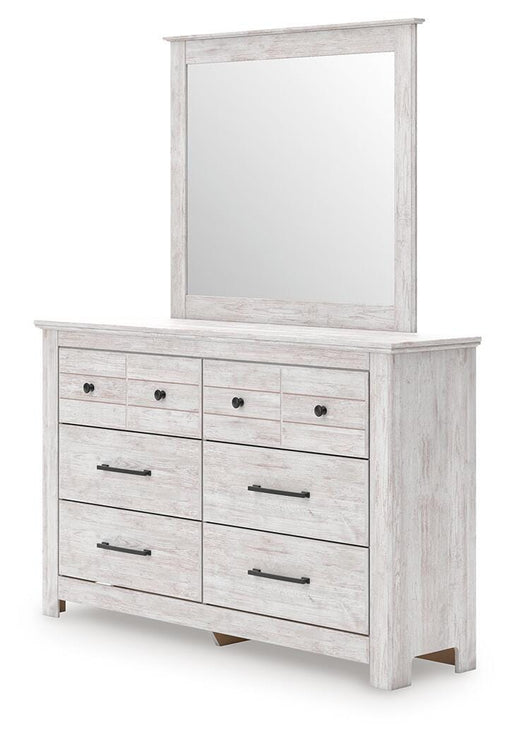 Makidern Whitewash Dresser and Mirror - PCB1171B1