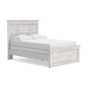Makidern Whitewash Full Panel Bed - PCB1171B19