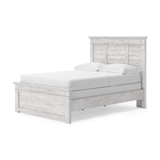 Makidern Whitewash Full Panel Bed - PCB1171B19