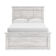 Makidern Whitewash Full Panel Bed - PCB1171B19