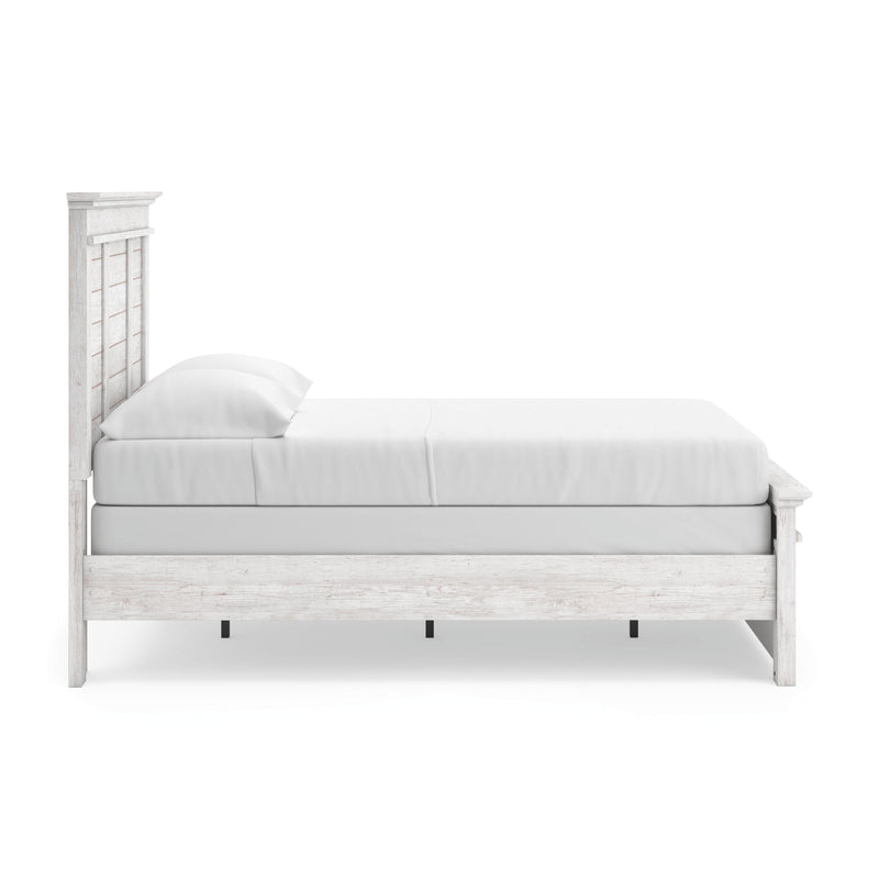 Makidern Whitewash Full Panel Bed - PCB1171B19