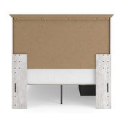Makidern Whitewash Full Panel Bed with Storage - PCB1171B27