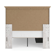 Makidern Whitewash Full Panel Bed with Storage - PCB1171B35