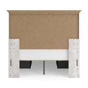 Makidern Whitewash Full Panel Bed with Storage - PCB1171B39