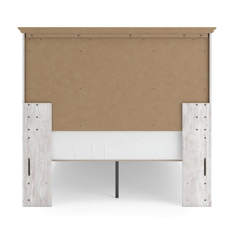 Makidern Whitewash Full Panel Storage Bed - PCB1171B23