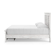 Makidern Whitewash King Panel Storage Bed - PCB1171B14