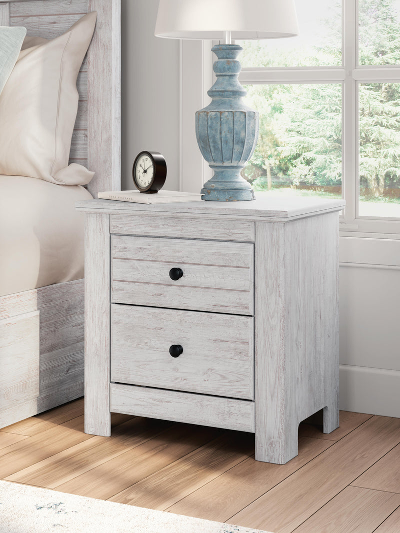 Makidern Whitewash Nightstand - PCB1171-92