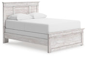 Makidern Whitewash Queen Panel Bed - PCB1171B2