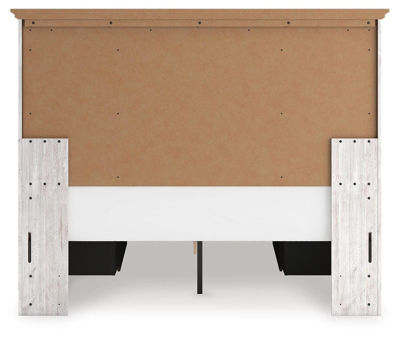 Makidern Whitewash Queen Panel Storage Bed - PCB1171B10